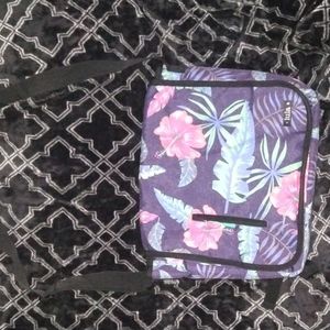 Lula Tropical pattern blue and pink 2 in 1 shoulder carrying bag and back pack